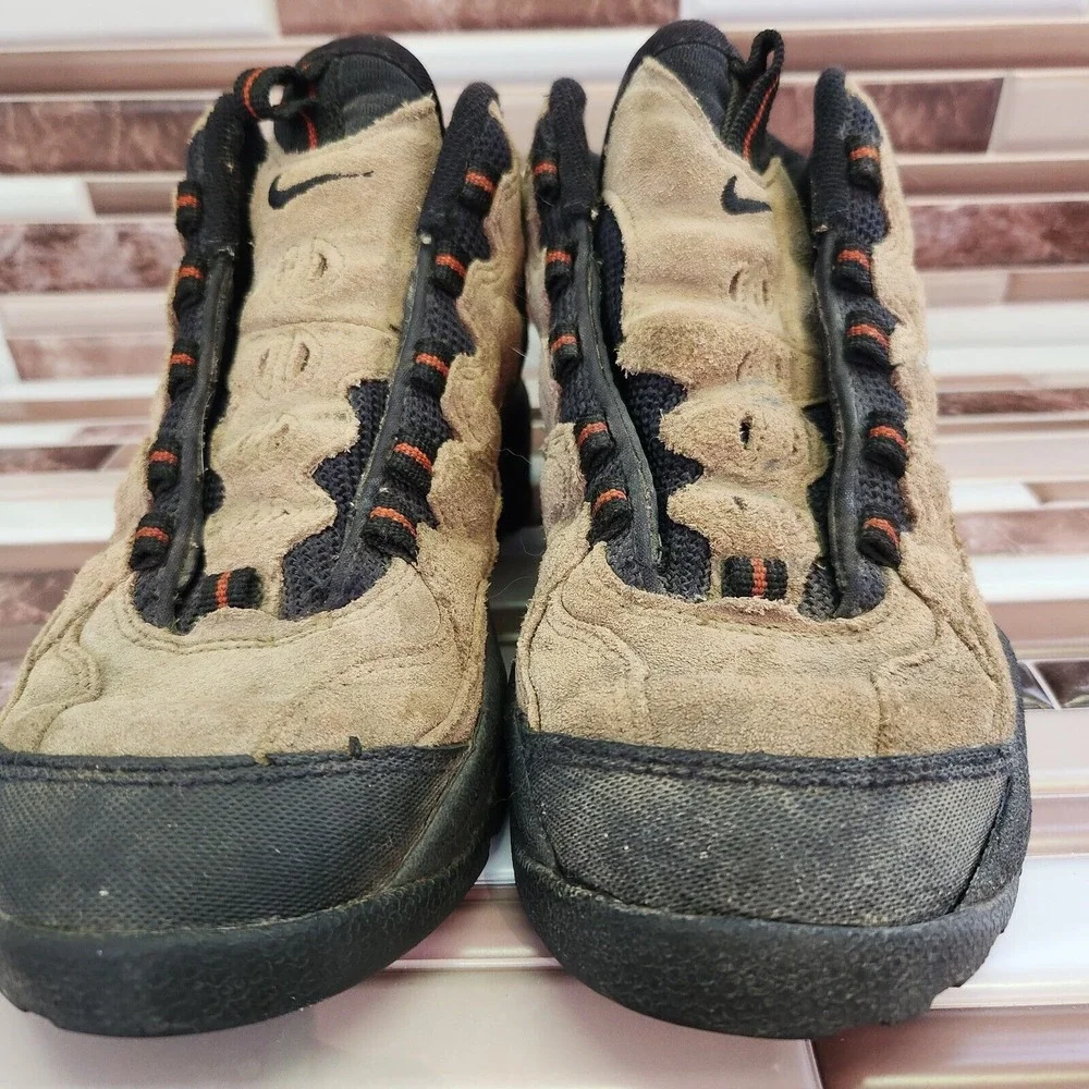 Nike Boots Mens Size 7 ACH Hiking Boots Brown Suede Vintage 2000 000709 No Laces